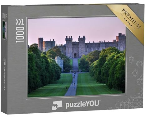 Puzzle 1000 Teile XXL „Schloss Windsor mit Long Walk, Windsor, England“ – aus der Puzzle-Kollektion England