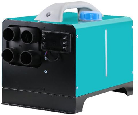 Calentador de Aire Diesel 5-8KW, Calentador de Vehículos Diesel, Calefacción Estacionaria Diesel Portátil con Monitor LCD para Camión Autobus Barco RV con Mando a Distancia(Tipo universal 12-24-220V)