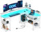 ODK L Shaped Gaming Desk with LED Lights & Power Outlets, 168×120cm Reversible Corner Desk with Storage Shelves, Computer Desks with Monitor Stand, White