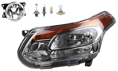 Johns, Scheinwerfer Halogen Front passend für Citroen C3 Picasso 11/2009 - H7 H1 Links + Nebelscheinwerfer + Leuchtmittel