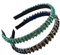 scicent Haarband Schwarz 2 Stück Strass Stirnband Modische Haarreife Kristall Haarreifen Schmal Haarschmuck für Damen und Mädchen Party Hochzeit Date Konzert - 16032