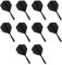FONWUJIOT 10 Stück Dart Flights mit Schäfte, Dart Flights mit 2BA Gewinde, Dartschäfte und Dartflights aus Einem, Darts Zubehör (Schwarz)