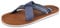 Harssidanzar Summer Cross Slide Sandals Comfort Lightweight Arch Support Slides Sandals For Mens KM234UK,Navy,Size 8