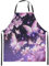 Homewish Girly Schmetterling Schürzen Blühende Rosa Floral Küche Schürze 78x66 (LxW) Japanische Stil Schürze Retro Romantische Tiere Blumen Wasserdichte Lätzchen Schürze