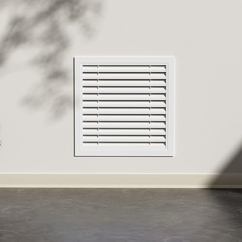 Cubierta decorativa de aluminio ventilada para radiador con rejilla para el hogar, sala de estar, dormitorio, 30 x 30 cm