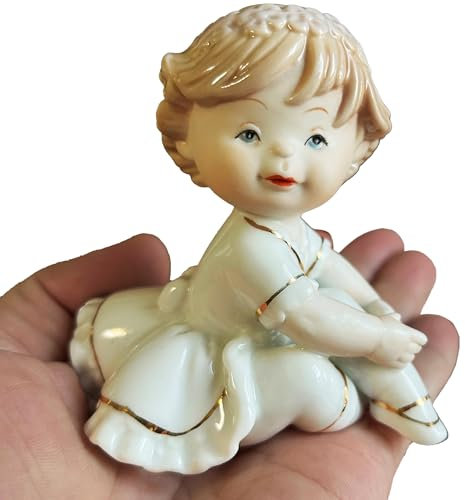 MTME Porzellan-Figuren, Kindheit, Erinnerungsstücke, Geschenke, Skulptur, Heimdekoration (Goldene Prinzessin)