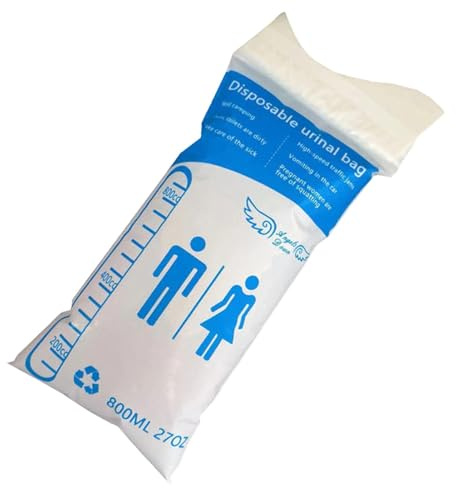 Urinal Bag Gel für Reisen, Urinal Tasche und Spuckbeutel 800 ml | Tragbare wasserdichte Tasche für Urinal für Damen und Herren für Camping für Schwangere
