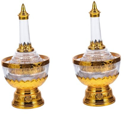 ABOOFAN 2 Set Di Fornitura Di Acqua Tazza Bottiglia A Goccia Sacra Tazza Di Acqua Di Offerta Ciotola Di Offerta Ciotola Di Meditazione Pitagorica Delicato Buddismo