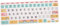 KICHOUSE Keyboard Laptop Keyboard Cover Laptop Keyboard Skin Chic Keyboard Skin Cover Keyboard Letter Stickers Cute Key Cover Water- Resistant Keyboard Cover