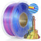 TECBEARS Silk PLA Filament, Tri Color PLA Silk Filament 1.75mm 1 kg/Spule, 360° Farbwechsel 3D Drucker Filament, Maßgenauigkeit +/-0.02mm, Seidentexturen Prächtige Farbe Rot+Gelb+Blau