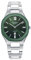 Viceroy Damen Uhr 45002-63 Laura Escanes Kollektion: mit Keramiklünette in leuchtendem Grün, Saphirglas, Wasserdicht bis 10 ATM, Analoges Quarzwerk mit Kalender