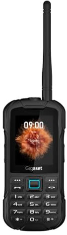 Gigaset GLX8 Active - teléfono móvil 4G Exteriores y función walkie-Talkie - Clase de protección IP68 contra el Polvo y el Agua - Dual SIM - Pantalla LCD de 2,4 Pulgadas, Negro/Petróleo