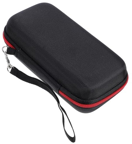 SOPOTUTU Blutzuckermessgeräte Praktische Tasche mit Reißverschluss aus Oxford Stoff Schwarz Tragbare Aufbewahrungstasche und Robust für Zuhause und Büro