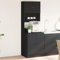 Xichuzi Küchenschrank Schwarz 60x50x180 cm Holzwerkstoff, Küchenzeile, Küchenmöbel, Küchenunterschränke, Küchenblock - 3276638