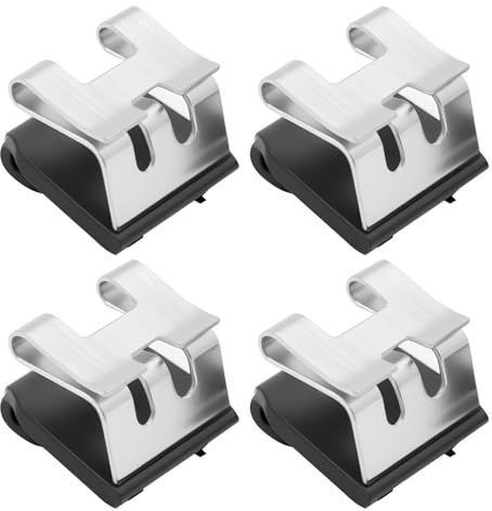 Aihoom 4 pcs Clips de Fixation pour Rideau de Voiture, Pièce de Rechange 964000020R, Support de Pare-Soleil Intérieur, Accessoire Auto, Compatible avec Renault Scenic 3 et Scenic
