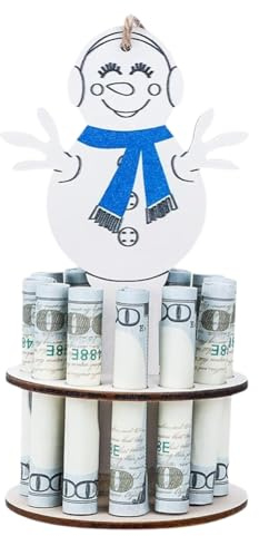 Bosiyrggrl Christmas Money Jar Christmas Ornaments,Holiday Decoration Money Jar,Merry Christmas Fun Desktop Home Decoration
