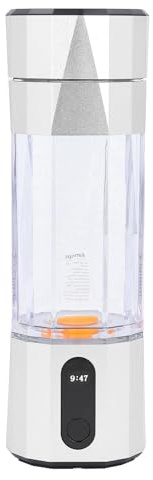 ZJchao Tragbarer Wasserstoffangereicherter Wassergenerator, 6000 8000 PPB Elektrolyse-Ionisator-Flasche für Reisen, Büro, Fitness, 208 Ml Wiederaufladbarer Wasserstoff-Wasserbereiter (SILVER)