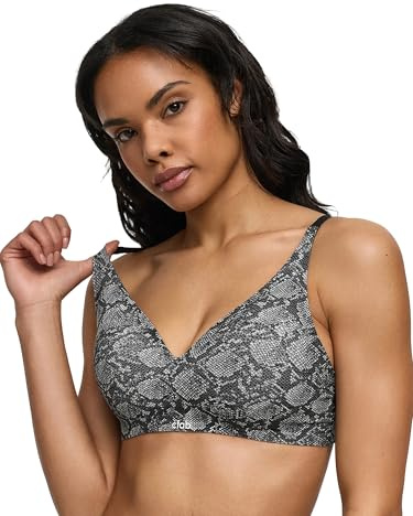 Cfab Push Up BH Damen ohne Bügel, nahtlos mit herausnehmbaren Pads, verstellbaren Trägern und weichem atmungsaktivem Material für Glatte Looks