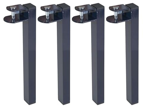 Miroytengo Packung mit 4 Känguru-Füßen für Lattenrost, Metall und rechteckig, ideal für Ausziehbetten