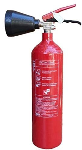 Extincteur CO2 capacité 2 Kg avec support de fixation Norme CE