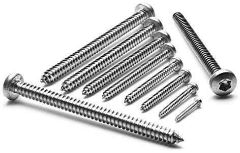50 Stück 4,8 x 38 mm Blechschrauben DIN 7981 ISO 14585 TORX Edelstahl A2 VA V2A Linsenkopf