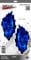 BIKE-label Auto Aufkleber Ghost Blue Sticker für Motorrad Handy Laptop 400092