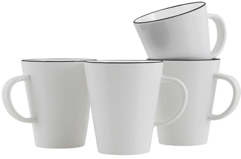 Gimex Tasse Linea weiß-blau
