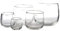 | Pot Deko Glas Vase H 11 cm D 13 cm Windlicht Übertopf | Mundgeblasen Dickwandig Transparent Klar | Tischdeko Frühling Sommer