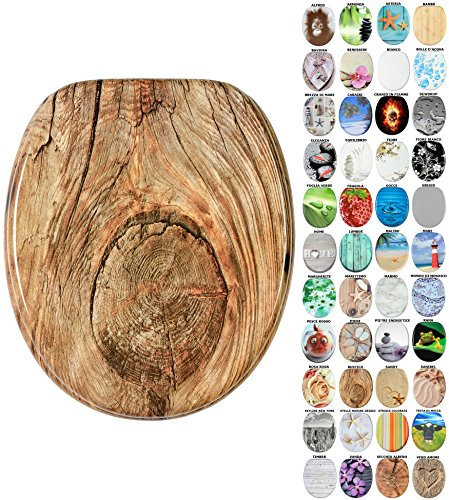 Sanilo Sedile WC, grande scelta di belli copriwater da legno robusto e di alta qualità (Rustico)