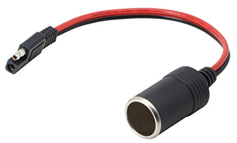 CERRXIAN 14AWG SAE to Cigarette Lighter Socket 12V-24V Extension Cable Extension Charging Cable, Car Cigarette Lighter Female Socket to SAE Quick Disconnect Adapter