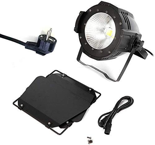 2 in 1 COB LED Audience Scheinwerfer Bühnenbeleuchtung Bühnen Lampe Lichteffekt DMX Strahler Discolicht DJ Strobe Light Led Lampe PAR für DJ Disco Stage Party Weiß Warmweiß (200W)