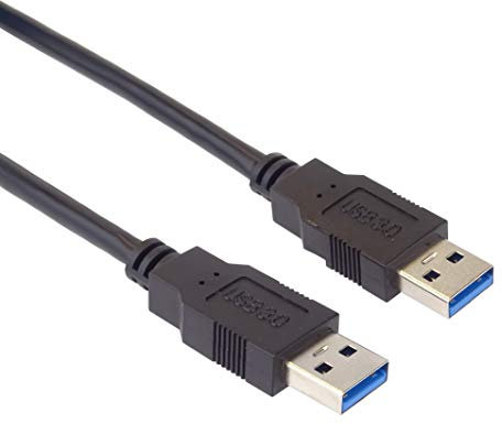 PremiumCord USB 3.0 Verbindungskabel 5m, Datenkabel SuperSpeed bis zu 5Gbit/s, Ladekabel, USB 3.0 Typ A Stecker, 9pin, Farbe schwarz, Länge 5m