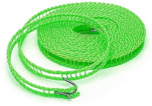 Cuerda Tendedero Exterior a Prueba de Viento 5m 16.4ft, Cuerda Tender Ropa Antideslizantes tendedero de Viaje portátil Nylon, Percha de Viaje de Campamento o Tender Ropa para el hogar