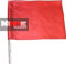 Football Training Corner Flags (Pack of 4) Corner Flag with Tie Cord (Red)