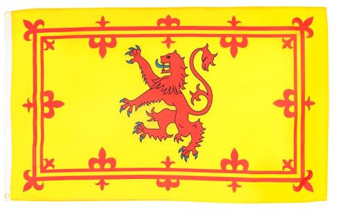 AZ FLAG - Bandera Reino De Escocia - 150x90 cm - Bandera Estandarte Real Escocés 100% Poliéster ligero Con Ojales de Metal integrados - 80g