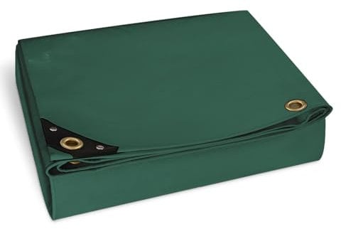 NEMAXX® Telone di copertura premium impermeabile [600x300cm]–Telo camion resistente ai raggi UV [450 g/m²] con occhielli,telo in PVC per giardino,tetto & cantiere–Copertura invernale – Verde – 18m²