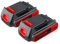 PDstation 2 Stück LBXR20 3000mAh Li-Ion 18V/20V Ersatz für Black & Decker Akku 18V / 20V Max LB20, BL2018, LST220, LBXR2020-OPE, LBXR20B-2, LB2X4020 für Black und Decker 18 Volt System-Akku