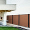 WPC Sichtschutzzaun Hof Hinterhof Terrassen Sichtschutz Wand Leitplanke Zaun, Kunststoff-Holzlatten- Und Sichtschutz-Halter-Set Für Deckorators Patio Deck Shower Porch, Deck Privacy / Patio Screens