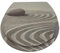 AQS INTERNATIONAL - Novelty Luxury Solid Wooden Toilet Seat - Oval Shaped, Resin Retro Durable MDF 3D Effect Printed, Stainless Steel Adjustable Hinges, Loo WC Toilet Seat (Pebble Sand Design)