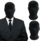 GAROMIA 2 Stück Vollgesichtsmaske Halloween Schwarz Vollgesichtsmaske Spandex Kopfmaske Unisex Maske Gesichtslose Kopfmaske für Halloween Party Kostüm Cosplay (2 Stück)
