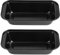 Tissting 2 Pcs Moule À Pain Rectangle Noir en Acier au Carbone 10 x 5,2 x 2,4 Pouces - Revêtement Antiadhésif pour Gâteau et Cuisson À la Maison