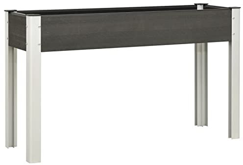 GuyAna Garten-Hochbeet Grau 120x40x75 cm Hochbeete FüR Garten Raised Garden Bed GemüSebeet Balkon WPC