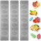 3 Stück Silikonform Blätter, 3D Tulle Molds Fondant Formen Silikon Hippenform Silikon Silikonformen Gießformen Spitze, Leaf Silicone Mould für Backen, Zucker Handwerk Kuchen Dekoration Kuchenformen