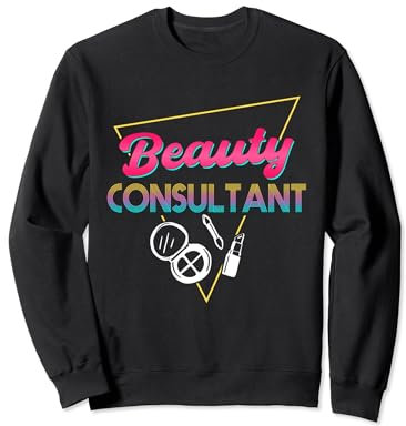 80er Jahre Retro Beauty Berater Outfit Make Up Liebhaber Sweatshirt