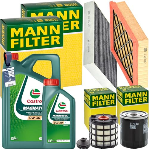 Inspektionspaket + 6L 0W-30 Öl passend für 2.0 TDCi Mondeo 5