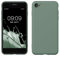 kwmobile Handyhülle für iPhone SE 2022 Hülle/iPhone SE 2020 / iPhone 8 / iPhone 7, für iPhone SE Hülle - Schutzhülle für kabelloses Laden - Case in Rainwashed Grün