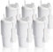 PYD Life Lot de 6 gobelets à sublimation de 591 ml avec couvercle et paille en plastique portables en acier inoxydable pour presse à chaud, impression au four