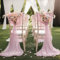 FANSU Tulle pour Chaise Mariage,Lot de 2 Pièces Mousseline Chaise Mariage 20x250cm Décoration d'Allée Mariage Voilage pour Chaise de Mariage pour Décoration Cérémonie Fête (Rose A)