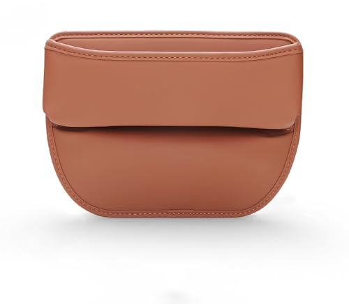 LXXH Autositze Utensilientaschen Multifunktionale PU Universell LüCkenfüLler Tasche für Handys Geldbörse Karten, für Bentley Bentayga Continental GT,D Orange