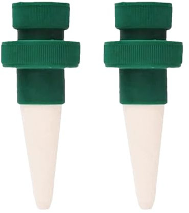 Plant Watering Devices - 2 Automatic Watering Spikes, Slow Release Plant Waterer, Self-Watering Spike Vacation Plants Drip Irrigation System, Plant Feeders Drip Water
